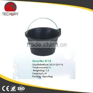 Recycled Tyre Rubber Buckets and Barrel With Steel Handle thumbnail-4