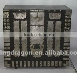 Chinese Antique Furniture Big Pine Wood Korea Cabinet thumbnail-1