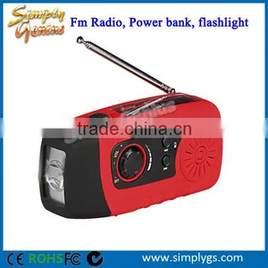 (FBA) OEM Hand Crank fm Radio, Hand Crank Dynamo Radio, N29FM Solar Radio fm thumbnail-3