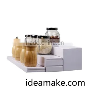Space Saving Durable Expandable 3 Tiers Spice Organizer for Kitchen Rack Ideamake Patented thumbnail-5