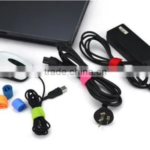 HOT Useful Wire Hook Loop Organizer Cable Tie Rope Holder for Laptop PC TV thumbnail-3