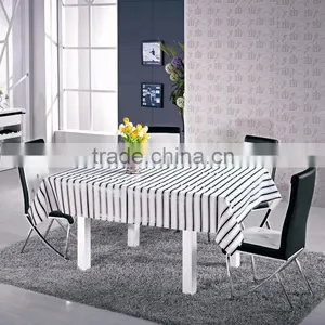 Outdoor Wholesale Colorful Stripe PVC Tablecloth thumbnail-1