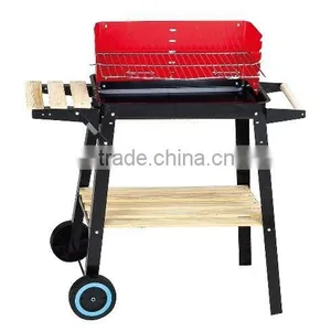 Large Square Pully Indoor Charcoal Bbq Grill thumbnail-1