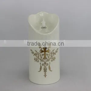 Church Candle Flameless LED Candle in Ceramic thumbnail-5