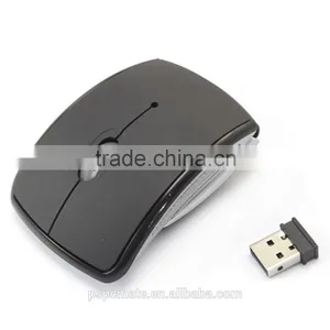 2015 Super Hot Selling Optical Wireless 2.4g Wireless Arc Folding Mouse for Promotion thumbnail-4