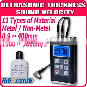 Digital Gauge TM8818 Velocity LSI Non Metal 0.9~400mm Ultrasonic Thickness Meter thumbnail-1
