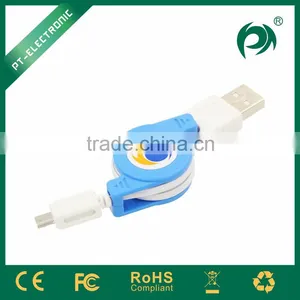 2015 New Product Retractable Colored Micro Usb Cable With Fashionable Design thumbnail-2