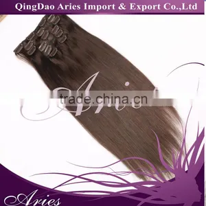 2016 Fast Selling Cheap Products Grade 5A 26 Inch Human Hair Remy Clip In Hair Extensions For thumbnail-4