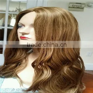 Virgin Human Hair Silk Straight European Hair Wig for White Women thumbnail-2