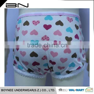 Factory Design Available 3-12 Year-old Softexible OEM Kintted Kid Girl Model Underwear thumbnail-4