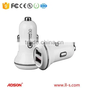 ADS-8305-Q3 QC3.0 USB Dual Portable Car Mobile Charger thumbnail-1