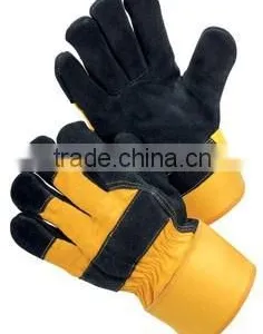 Leather Gloves; Winter Gloves; Cow Split Leather Gloves thumbnail-2