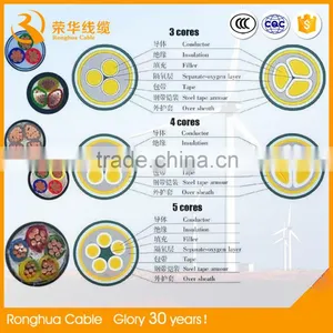 12 Core 150mm2 180mm2 1.5mm 1.7mm Thickness of Pvc Sheath Copper Conductor Control Cbale thumbnail-3