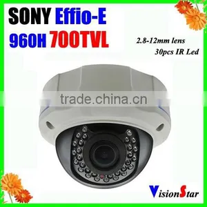 Sony CCD Effio-E 673+4140 Infrared Vandalproof IR Dome Camera With 2.8-12mm Varifocal Lens 700TVL Vision Star thumbnail-1