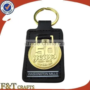 Fashion Metal Leather Die Cut Coach Keychain thumbnail-1
