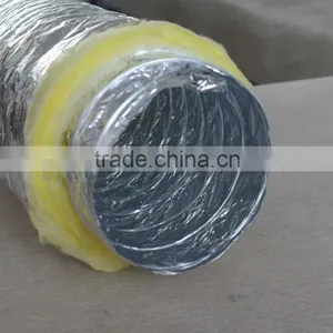 High Qualtiy Insulated Aluminum Duct With Yellow Wool 25mm thumbnail-6