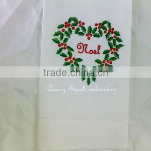 Embroidery Christmas Guest Towel thumbnail-1