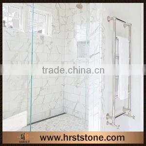 Hexagon Bianco White Carrara Marble Mosaic thumbnail-4