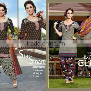 EXCLUSIVELY SYNTHENTIC PATIYALA SALWAR thumbnail-6