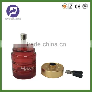 Hotsale 100ml Round Red Perfume Glass Bottles thumbnail-1