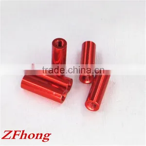 High Quality m2 M2.5 m3 M3.5 m4 Red Color Anodized Round Aluminum Standoff Spacer in Airplane Model thumbnail-1