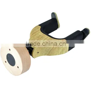 Auto Lock Wall Hanger Type Real Solid Wood Insturment Hanger Wooden Guitar Hanger thumbnail-4