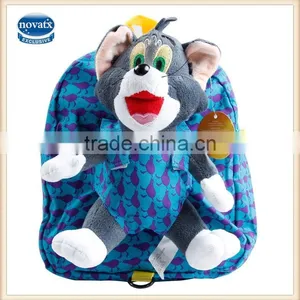 2015 New Arrive Nova Brand Kids School Bag With Plush Mouse Toys on the Back Chlidren Bag thumbnail-1