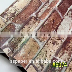 Self-adhesive Waterproof Hot Sale Brick Design Closeout Wallpaper Quality Choice thumbnail-5