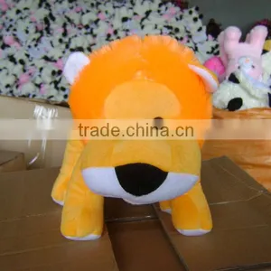 Promotional Customized Yellow Plush Lion Animal Shape Handbag for Children thumbnail-1