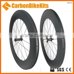 88mm Clincher Carbon Fiber Wheels Road Bicycle Carbon Wheelset SR88C thumbnail-1