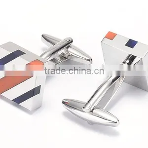 Blue Striped Ultimate Square Cufflinks thumbnail-1