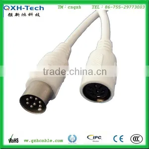 High Quality 8 Pin Mini Din Cable Mle to Female With 3 Years Warranty thumbnail-1
