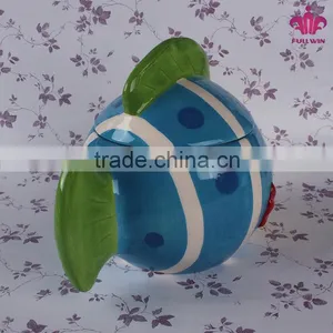 Promotional Ceramic Storage Jar Canister With Fish Shape thumbnail-2
