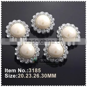 Hot Sale New Style Acrylic Rhinestone Button Flower Shape Sewing Silver Plating for Flower Center DIY Crafts thumbnail-2