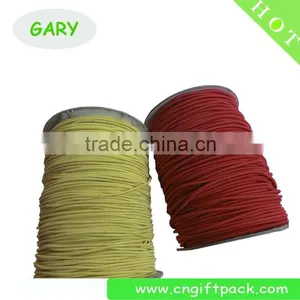 High Quality Colorful Polyester Round Elastic Cord thumbnail-1