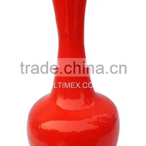 Higt Neck Red Bamboo Vase Made by VILTIMEX thumbnail-1