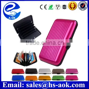 Waterproof Business ID Credit Card Wallet Holder Aluminum Metal Case thumbnail-1