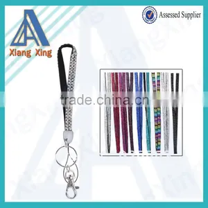 Rhinestone Lanyard With Key Ring Colorful Rhinestone Lanyard thumbnail-6