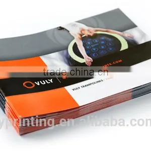 Glossy Coated Paper Flyer Printing Art Paper Folded Brochure Printing Quality Choice thumbnail-1