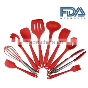 Silicon Kitchen Utensils Cooking Set Includ Spoon, Spatula, Whish, Turner,etc. Whalesale Silicon Kitchen Utensils Cooking Set thumbnail-1