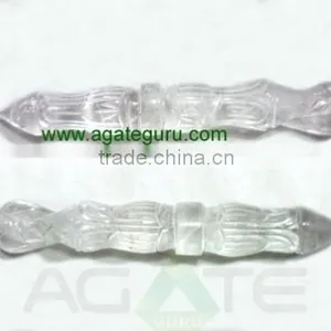 Crystal Quartz Carved Angel Wands thumbnail-1