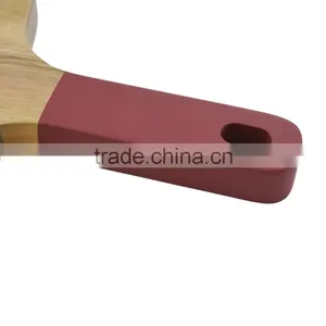 New Design Acacia Cutting Board Choppingboard Pizza Peel Nice Appearances Friut Drawing on Board thumbnail-4