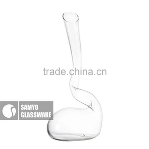 Samyo Handmade Crystal Glass Novelty Decanter With Round Belly thumbnail-2