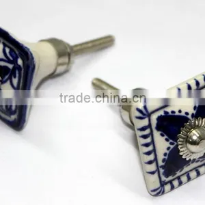 Hand Painted Natural Base Latest Design Ceramic Knobs - Ready to Use thumbnail-1