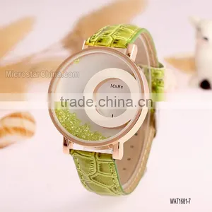 Elegant Factory Price Green Quicksand Watch thumbnail-1
