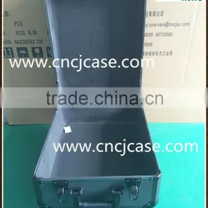 Suitcase-style Fashion Black Custom Design With Locks Aluminum Trolley Case thumbnail-2