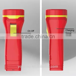 Red 1 LED Rechargeable Torch thumbnail-1