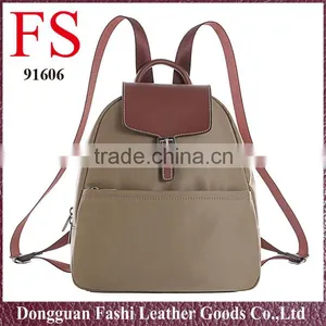 Hot Selling Unisex Soft Kakhi Vintage Nylon Backpacks thumbnail-1