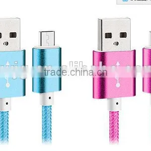Nylon Braided Usb Cable Data Charging Universal USB 3.0 Braided Cable For Type-c Nylon Line and Metal Plug USB thumbnail-1