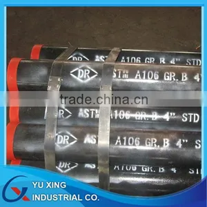 ASTM A106 Grade.B 4" STD*6m Seamless Steel Pipe thumbnail-1